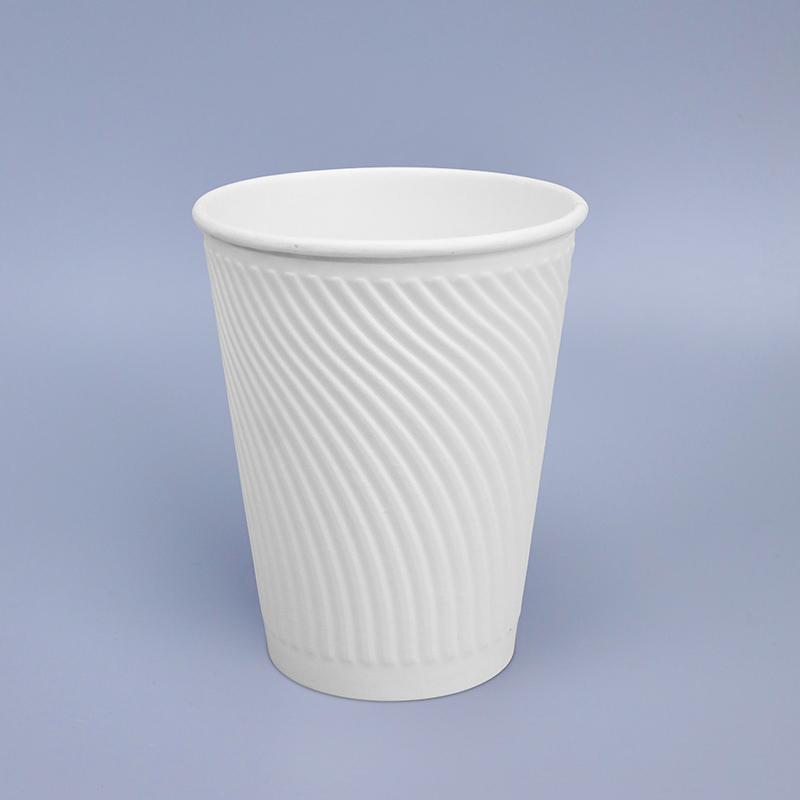 Degradable corrugated hot cup